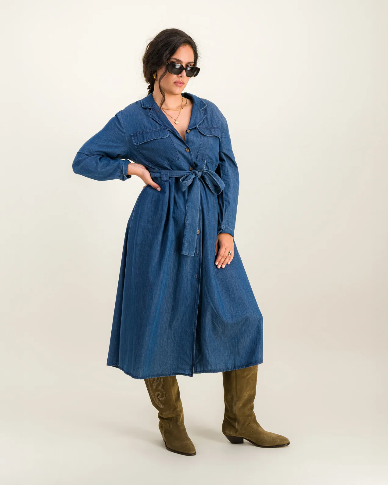 Robe Lydie manches longues - Image 3